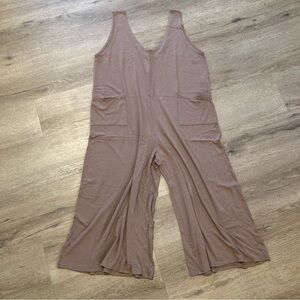 Brown Wide Leg Jumpsuit